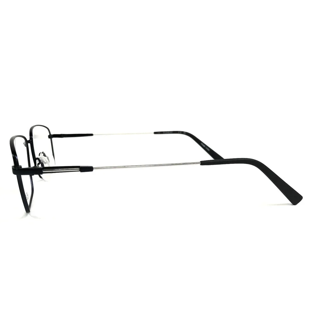 Flexon Eyeglasses Frames H6001 413 Midnight Navy Blue Silver Wire Rim 55-17-145